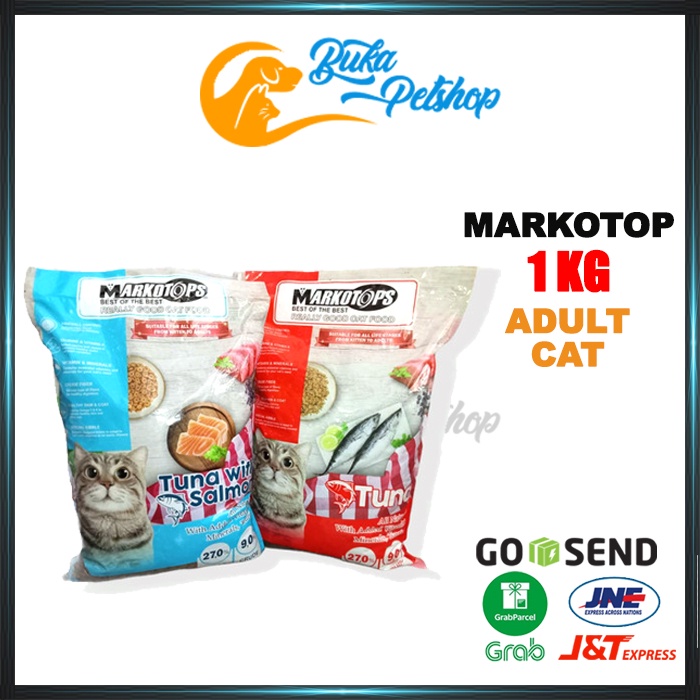 MARKOTOP TUNA SALMON 1KG Adult Cat Makanan Kucing MARKOTOP