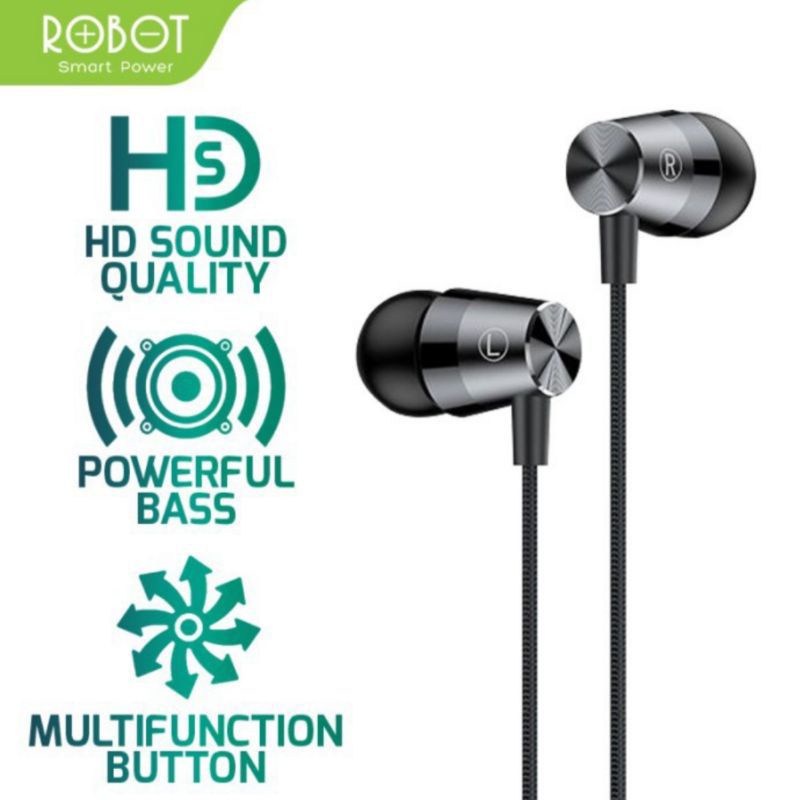 Earphone Robot/Headset Original Robot /Earphone Kabel Robot RE101s