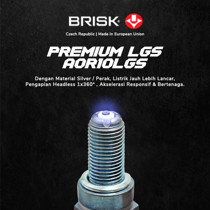 BUSI MOTOR BRISK PREMIUM LGS AOR10LGS NINJA 250 R25 MT 25 MADE IN CEKO