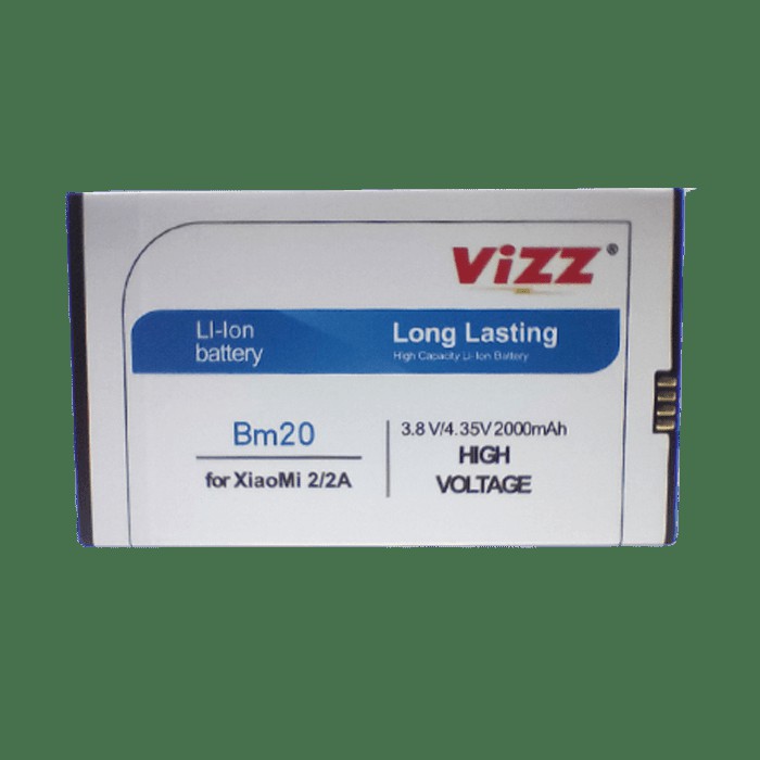 Vizz Baterai Xiaomi BM20 MI2 MI2S Original