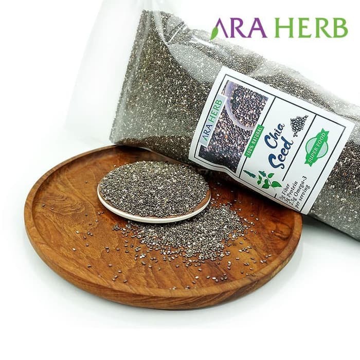 

Organic Black Chia Seed Mexico 1kg Original Product ARA HERB