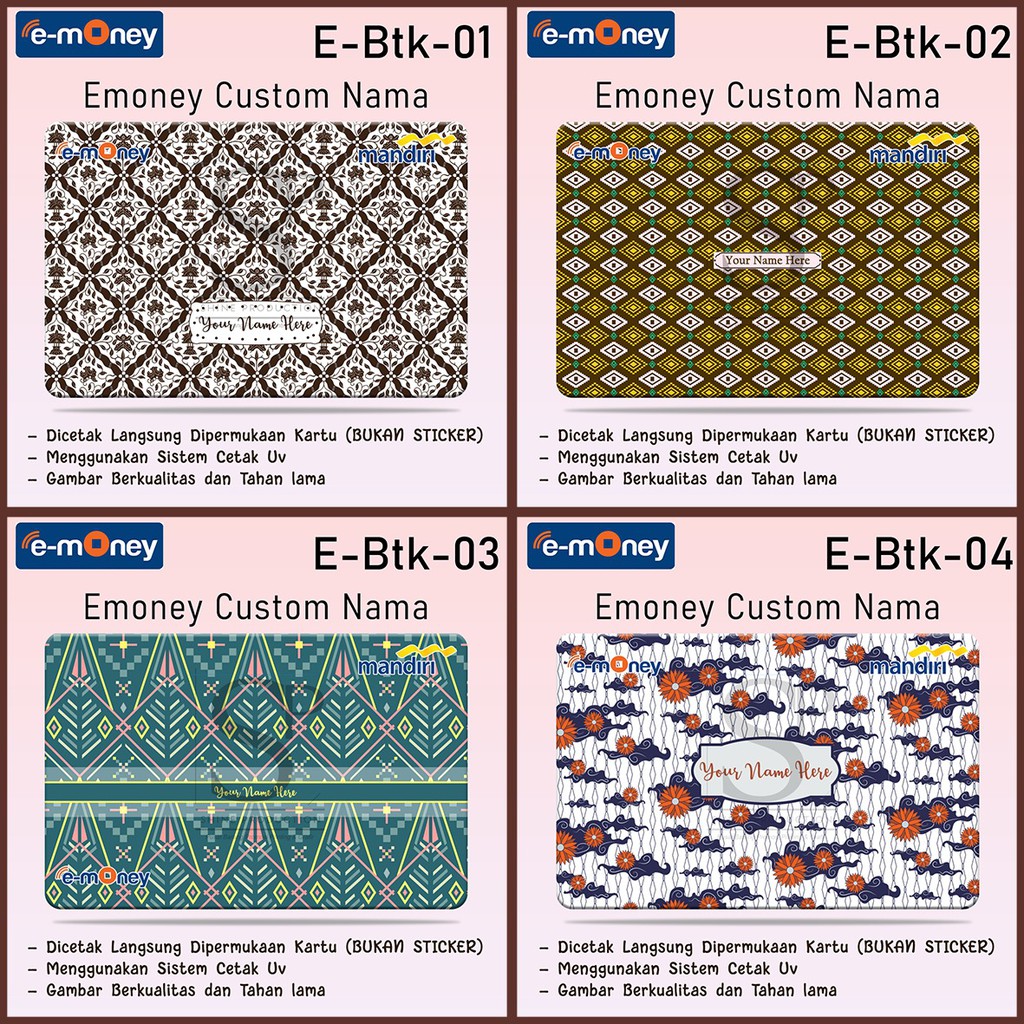 Emoney Motif Batik