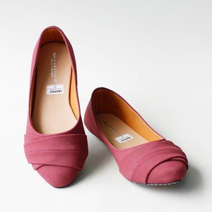 Sepatu Flat Shoes Flatshoes Wanita - Purple
