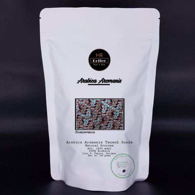 

KOPI ARABIKA AROMANIS NATURAL - COFFEE SPECIALTY 100 GRAM - BIJI KOPI ARABIKA