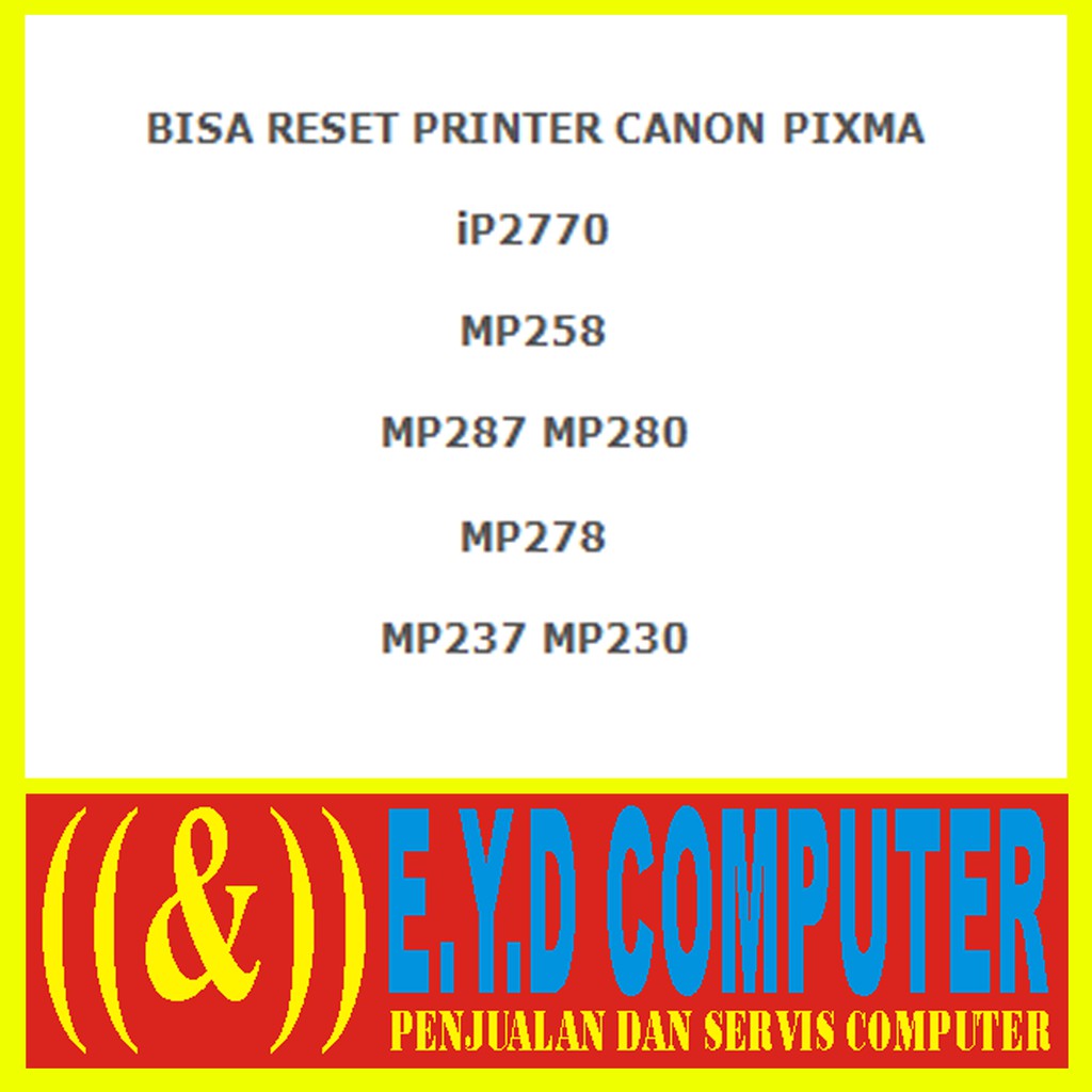 Resetter Canon Mp280