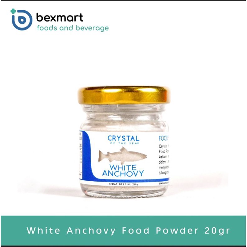 white anchovy food powder 20gr   bubuk ikan teri nasi