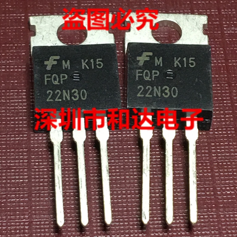 10pcs FQP22N30 MOS Field Effect TO-220  Tabung Power