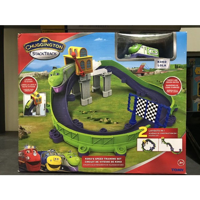 Tomy Chuggington StackTrack KOKO'S SPEED TRAINING SET Boxset