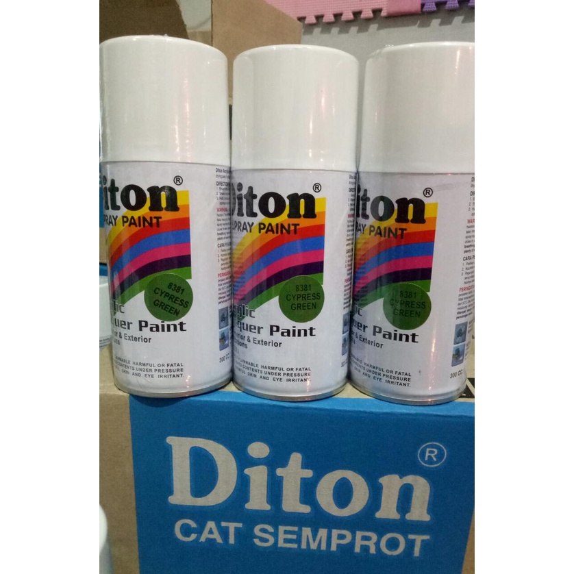 cat semprot Pilok pilox diton cypress green 8381 300cc hijau metallic