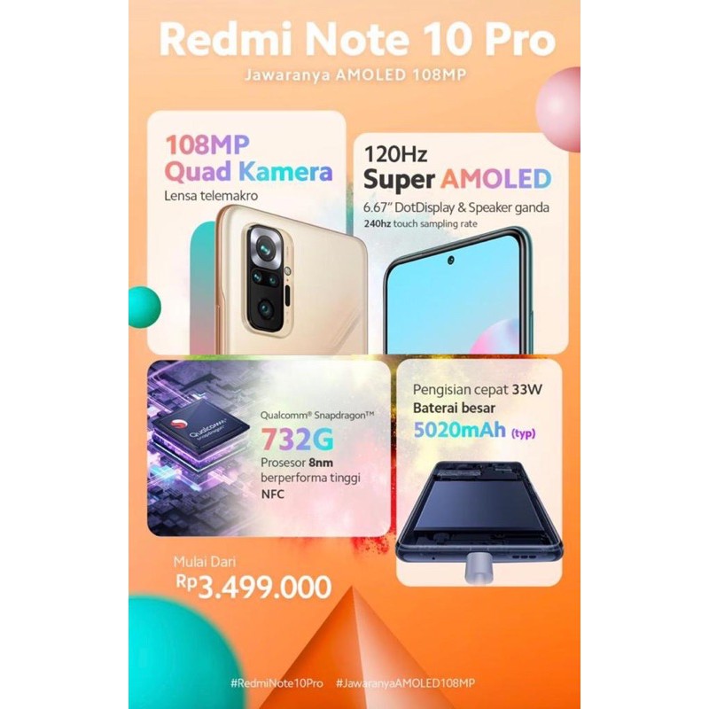 Redmi Note 10 4GB+64GB 4GB+128GB 8GB+128GB Garansi Resmi 15 Bulan-3