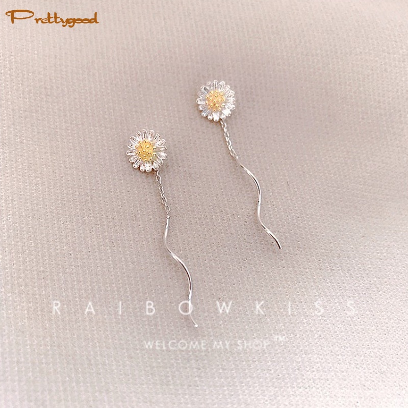 Anting-anting daisy wanita gaya Korea / anting rumbai wanita gaya Korea -PD