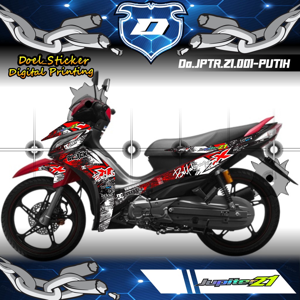 STRIPING JUPITER Z1 - Sticker Striping Variasi list Yamaha JUPITER Z1 001