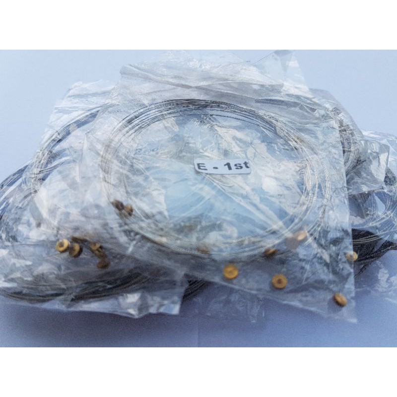 COD(Kepala kuningan) Senar Gitar String Akustik Unpacking/Polos kualitas tinggi harga lusinan Murah