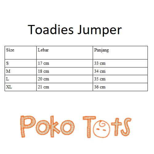 Toadies Jumper Anak Bodysuit Short Sleeve Toby Isi 5pcs Jumper