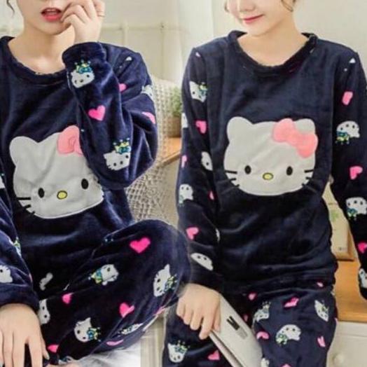 ♛ SUMBERFASHION TANAH ABANG Piyama Hk Navy. BAJU GROSIR ECER TANAH ABANG ♤