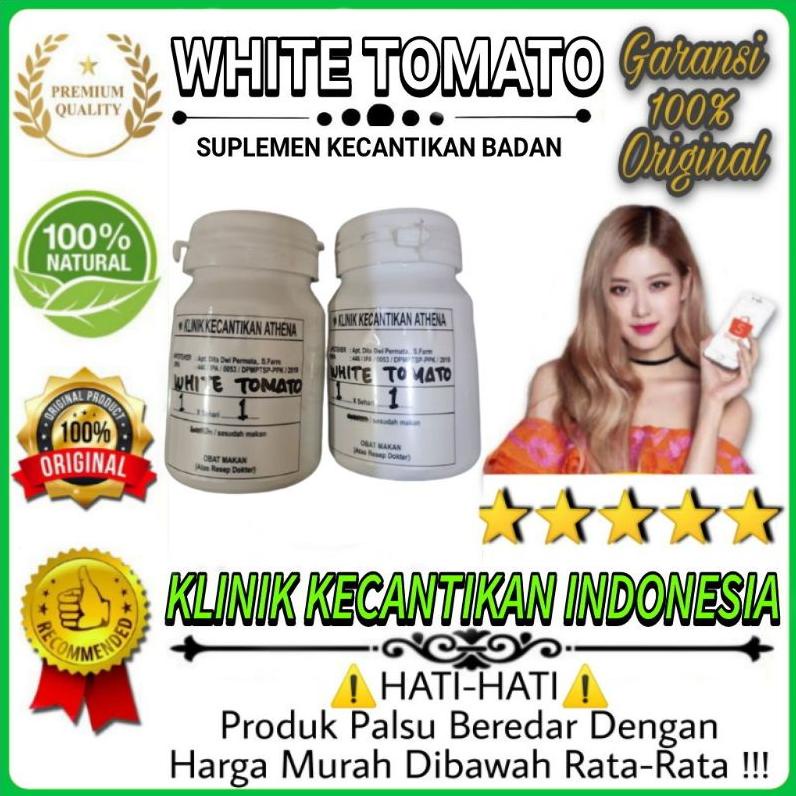 HOLLXMALL | (PROMO NOVEMBER) SATU BOTOL SUPLEMEN WHITE TOMATO DARI KLINIK KECANTIKAN ATHENA