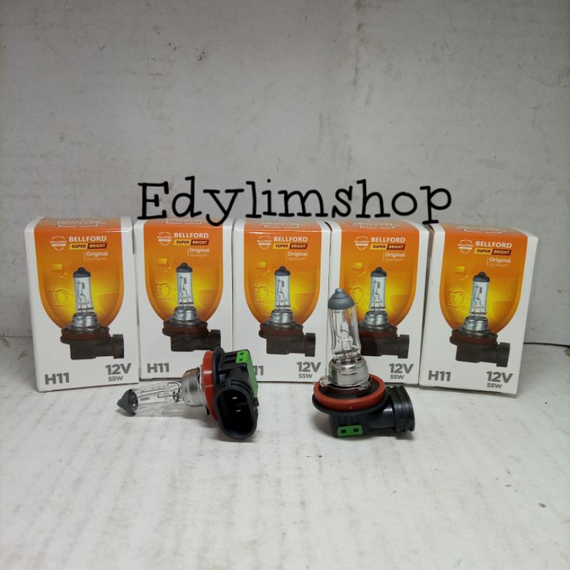 Bola lampu halogen H11- 12V/55W (harga per pc)