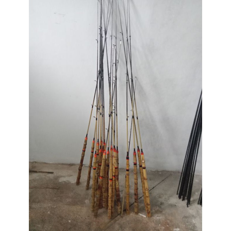 joran carbon sutet bambu cendani non reel seat