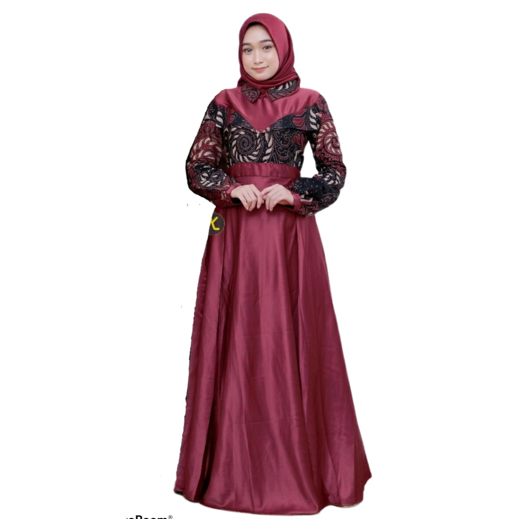 [ FREE HIJAB ] Batik couple keluarga modern terbaru set couple batik keluarga gamis jumbo velvet maroon termurah di shopee / Baju batik keluarga terbaru 2021 modern / Batik couple keluarga arisia couple batik couple / Set keluarga ayah ibu dan anak