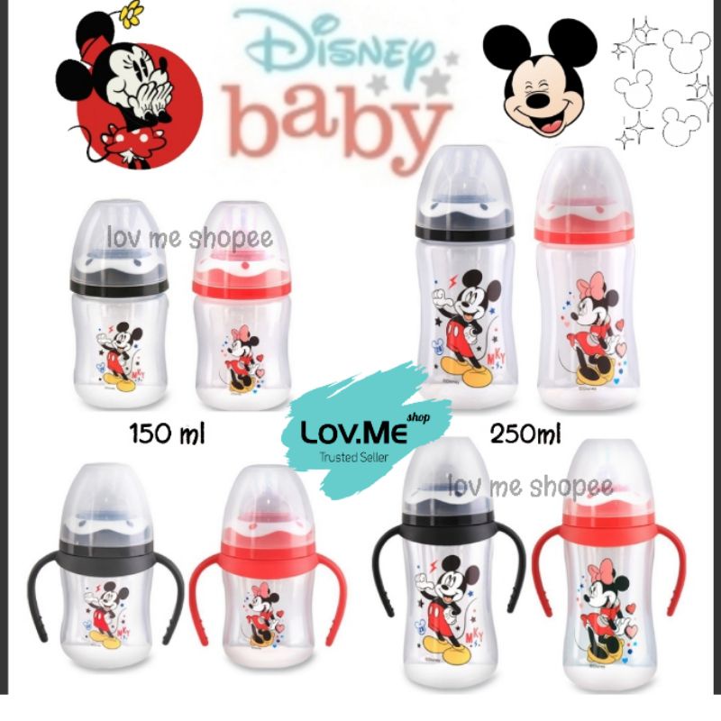 lov me❤ Lusty Bunny Disney Baby Botol Susu Wideneck BPA FREE 125ml 250ml ada pegangan dmm2111 dmm2121 dmm2011 dmm2021