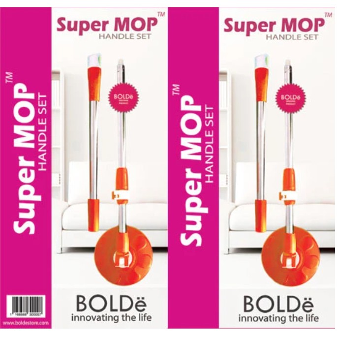 Refill Handle Set Gagang Tongkat Kepala Pel Pembersih Lantai Super Mop Supermop Bolde