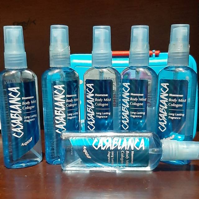 CASABLANCA Body Mist Spray Cologne Aqua Botol 100 ml CASABLANCA Body Mist Spray Cologne Aqua Botol 100 ml