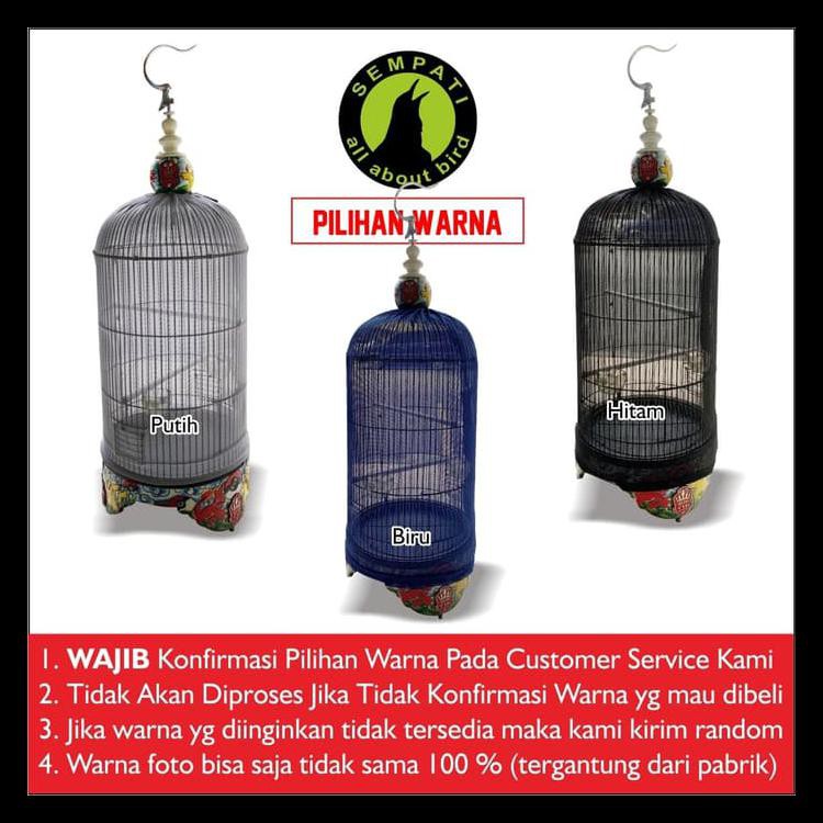 Kerodong Krodong Sangkar Kandang Burung Lovebird Transparan