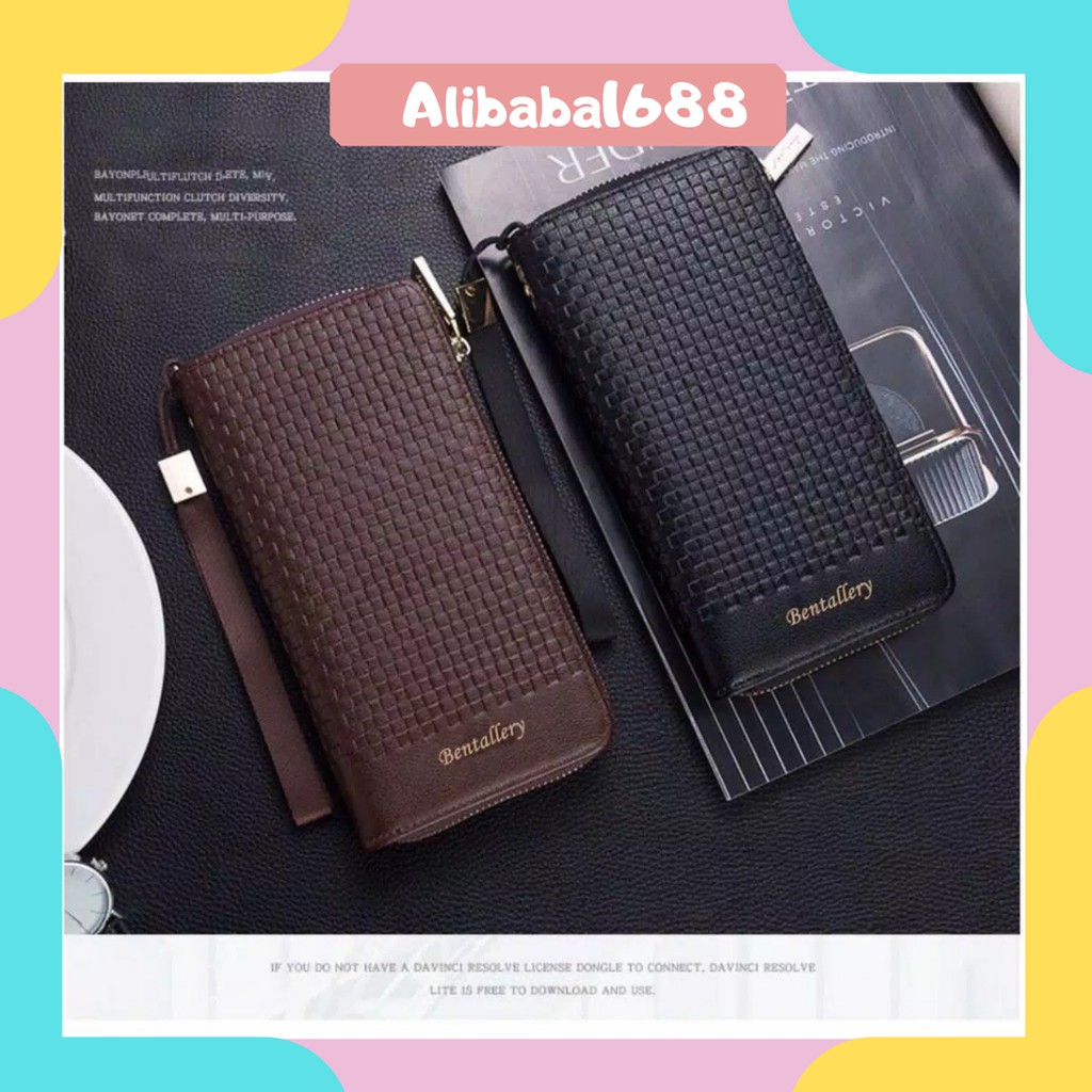 *ALIBABA1688*COD dompet Pria Panjang N14 Dompet Kulit Dompet Import Men Pocket dompet pria real pic