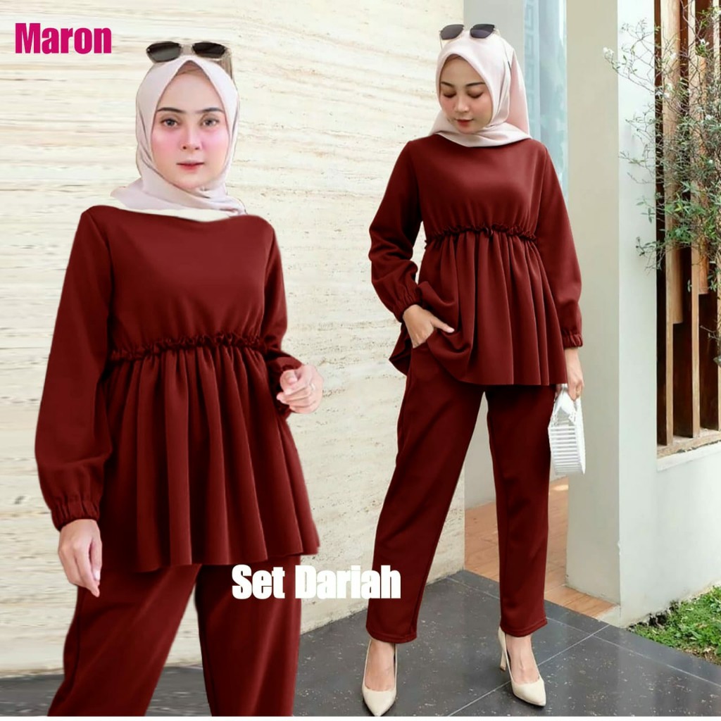 FWG - STELAN DARIAH / STELAN WANITA OOTD / SET MUSLIM / SET GAMIS TERBARU WANITA