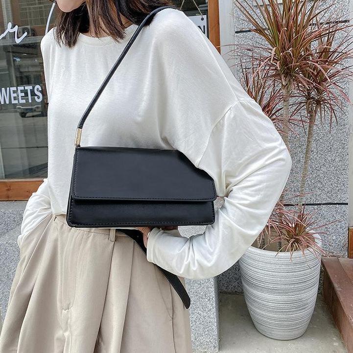 MEN SALE T215 Lilac Tas Wanita Casual Shoulder Bag Tas Bahu Wanita Simple Elegan Korea Style Vintage