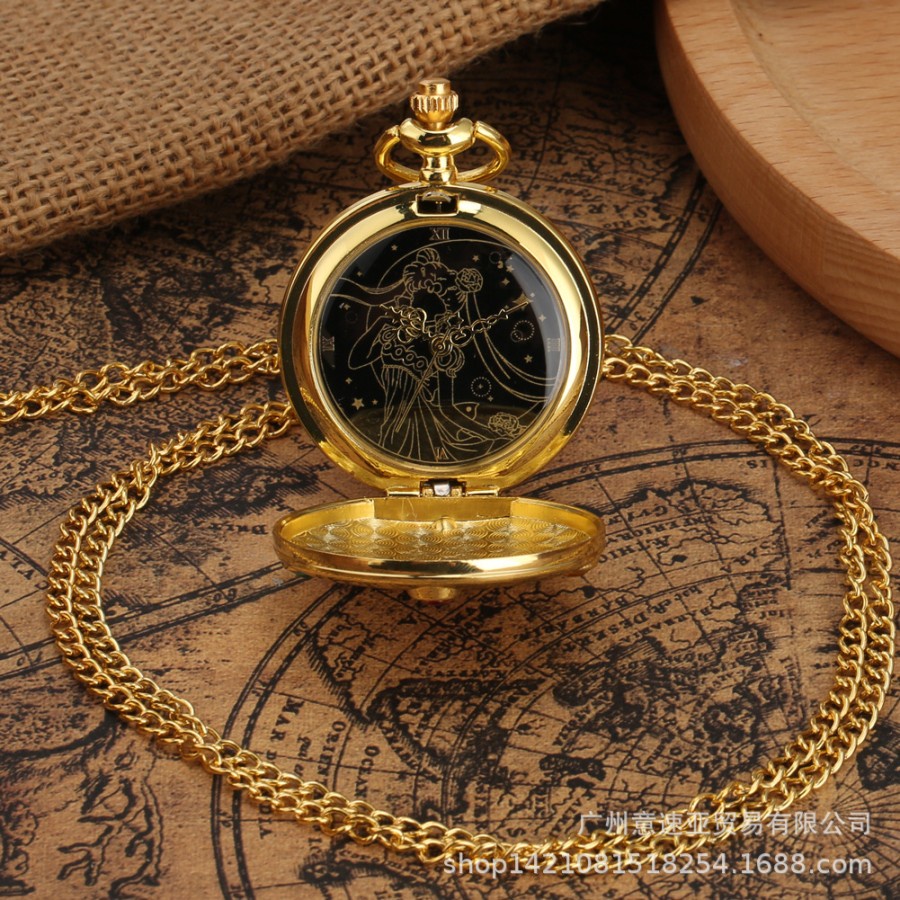 SGPW sailor moon pocket watch jam saku magical girl