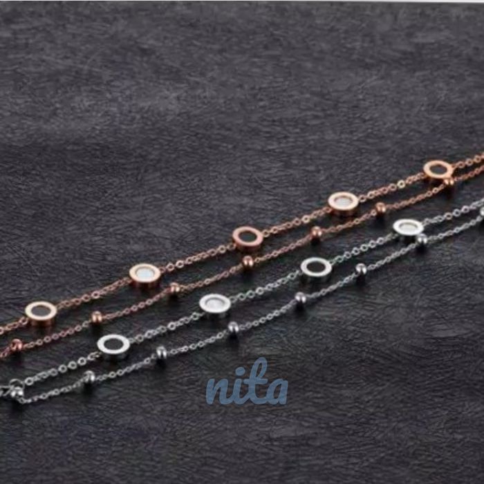 GELANG PERHIASAN FASHION IMPORT BERKUALITAS ANTI KARAT TITANIUM 06