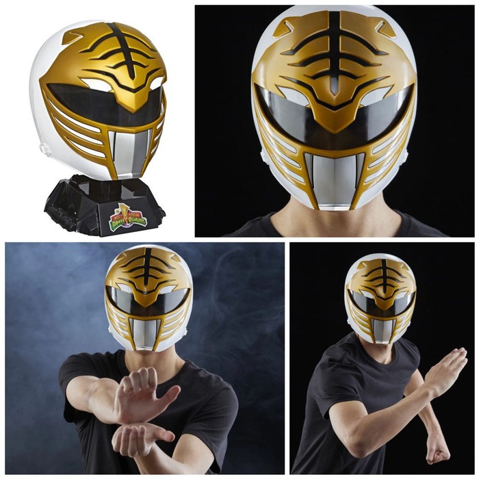 Helm Cosplay SNI Power Ranger MMPR White Ranger Ready Stock