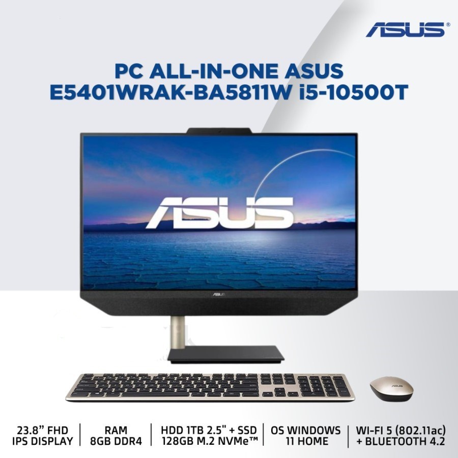 ASUS AIO E5401WRAK-BA5811W i5-10500T 8GB 1TB + 128GB Intel Windows 11