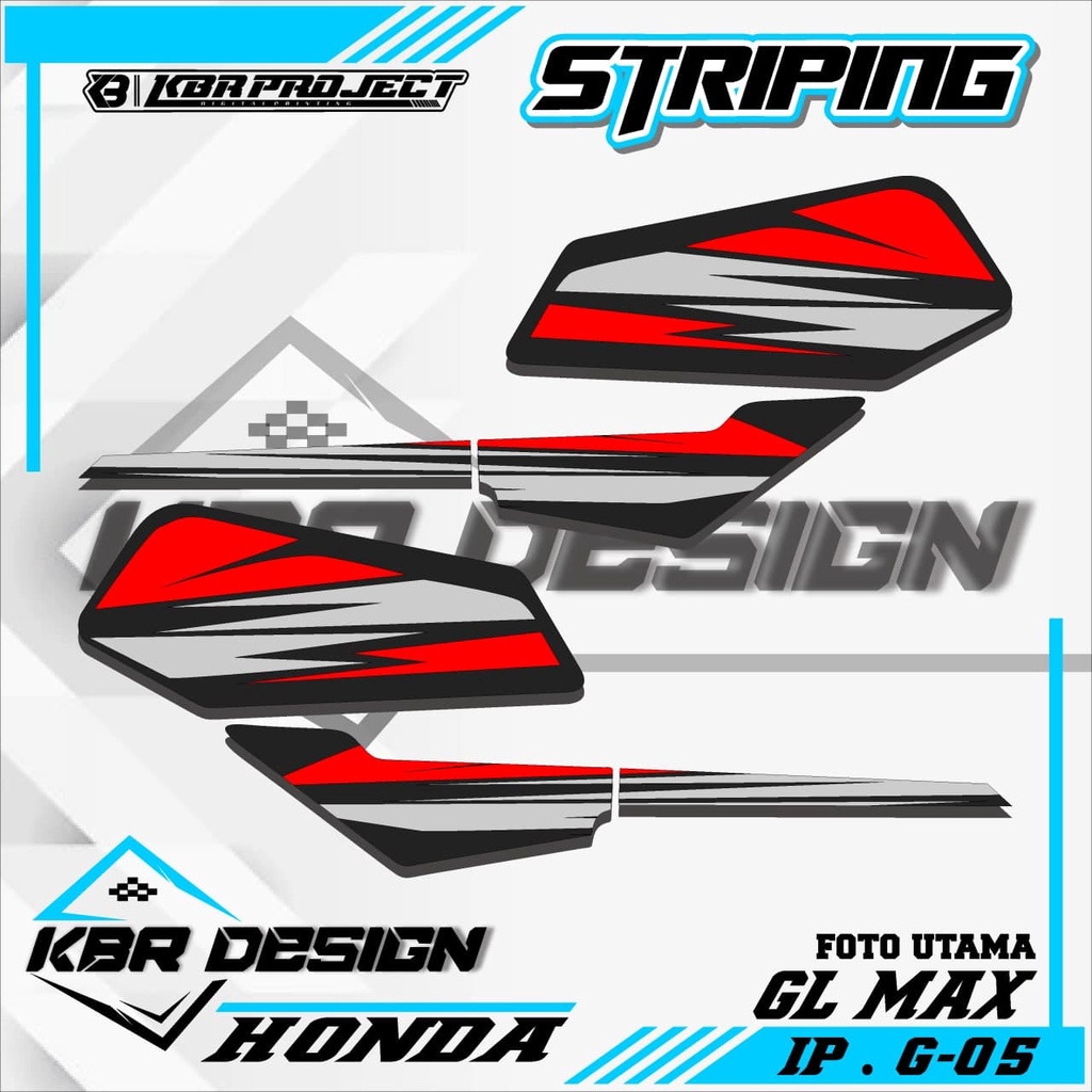 (COD) STICKER STRIPING MOTOR GL MAX - STICKER STRIPING GL MAX.05