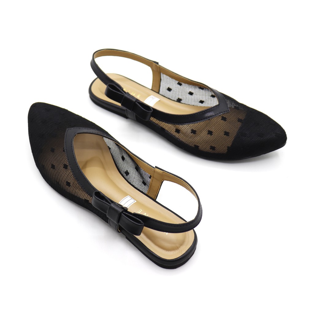 SBM STORE FRISCA Sepatu Wanita Formal Cocok Untuk Kondangan Kerja Traveling Slingback Strap Flat Shoes