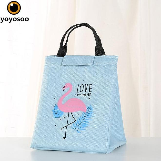 LUNCH BAG TAS BEKAL COOLER BAG FLAMINGO TAS BEKAL MOTIF FLAMINGO LUNCH