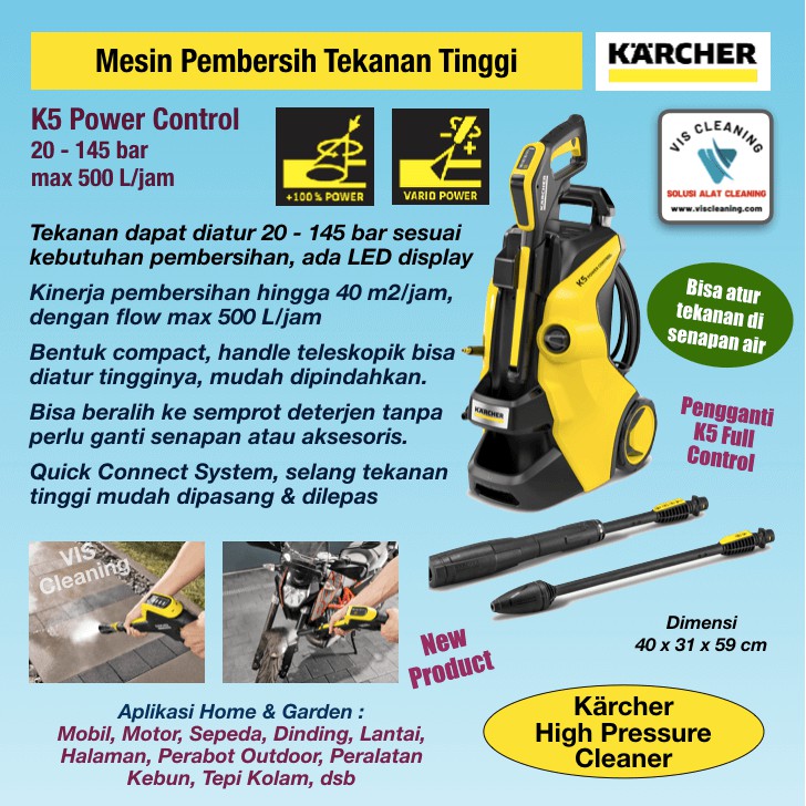 High Pressure Cleaner KARCHER K 5 Power Control (145 Bar)