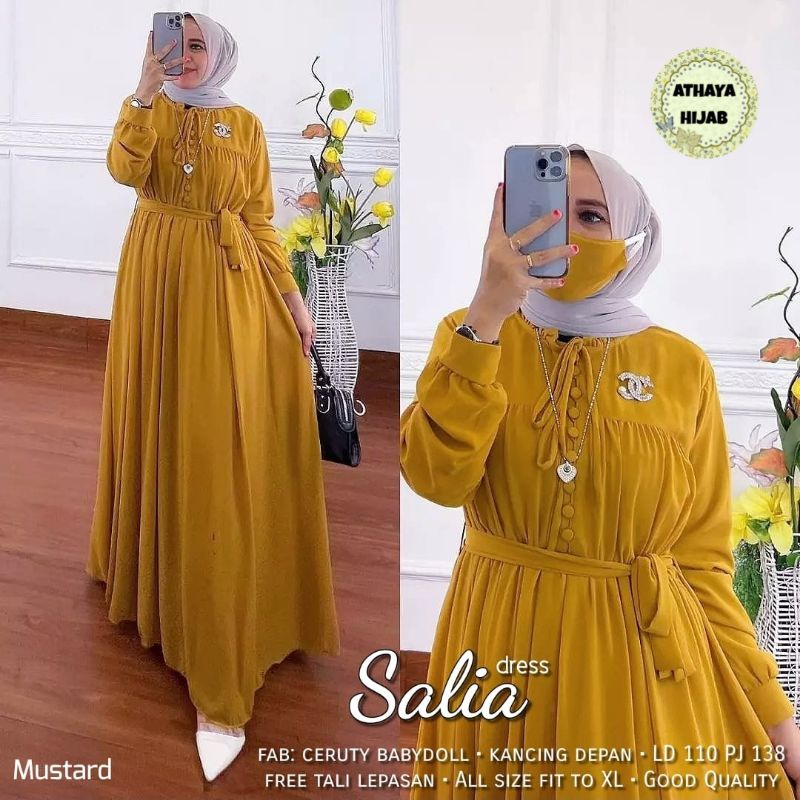 SALIA DRESS BY ATHAYA HIJAB