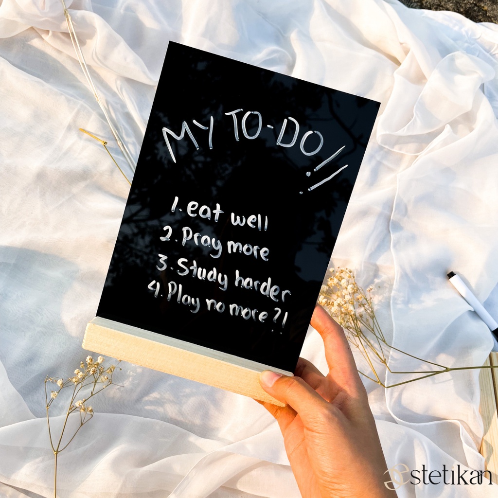 

Papan Tulis Akrilik READY STOCK | To Do List Planner Akrilik | Planner Akrilik Polos | Acrylic Note | Acyrlic Note Board Planner Schedule