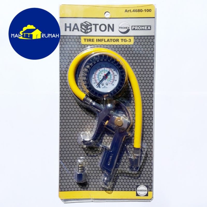 Tire Inflator Alat Ukuran Isi Angin Ban Inflating Gun Heavy Duty - HASSTON PROHEX TG3