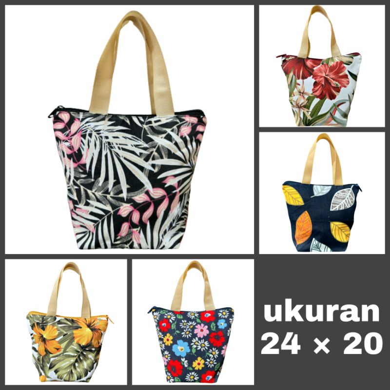 Tas Kanvas Mukena Totebag Dompet Belanja