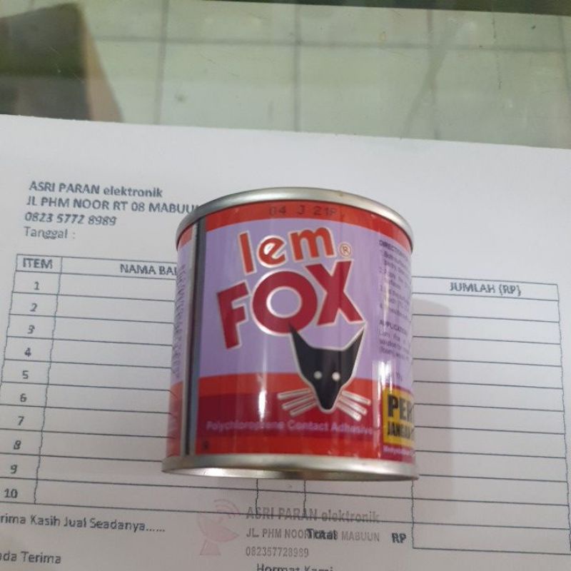 

lem Fox jangan dihirup