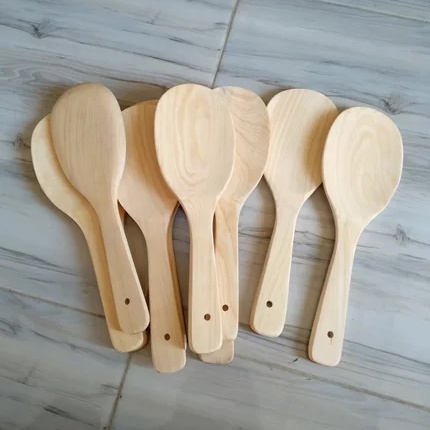 Centong / Sendok Nasi Kayu Pinus ukuran Kecil untuk dapur/ souvenir