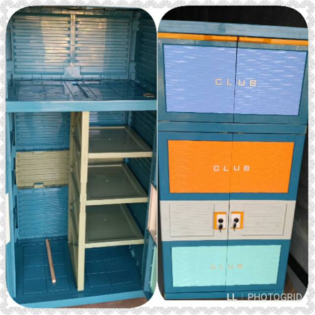 Lemari Plastik Club Gantung / Lemari Plastik Gantung/ Lemari Plastik anti karat / Lemari anak