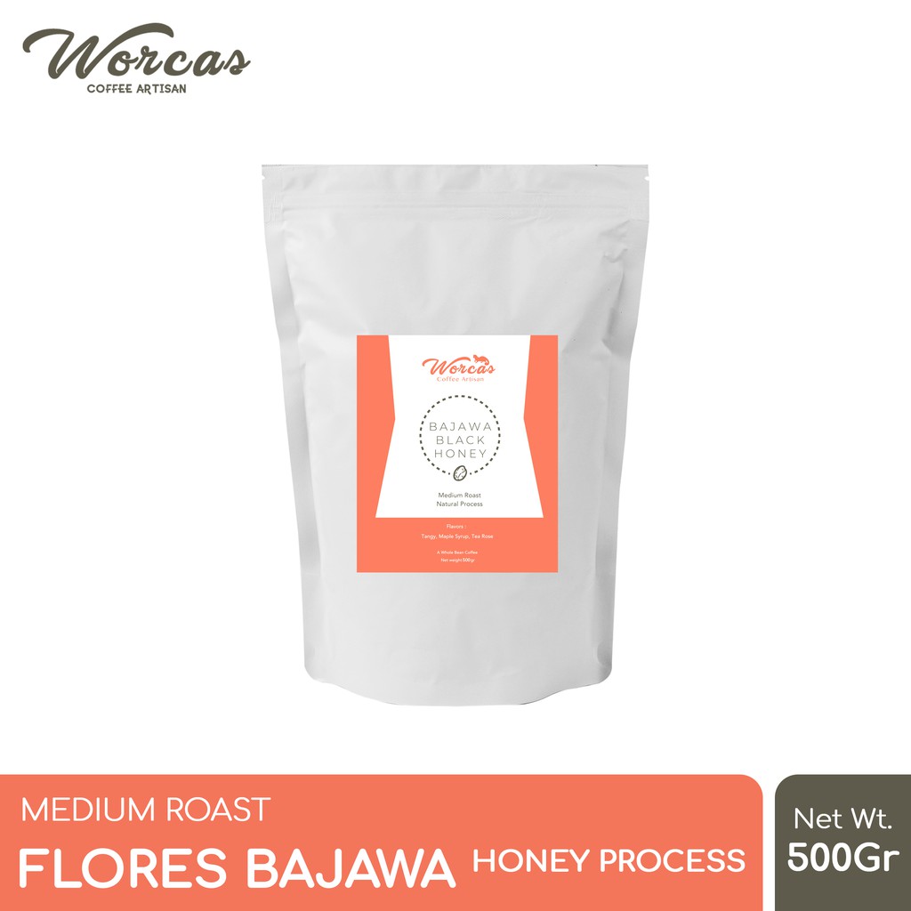 

WORCAS Kopi Arabika Flores Bajawa Honey Process 500 Gram - Medium Roast