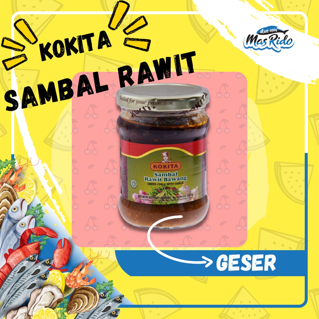 

Kokita Sambal Rawit Bawang Green Chili With Garlic 200Gr Sambal Bawang