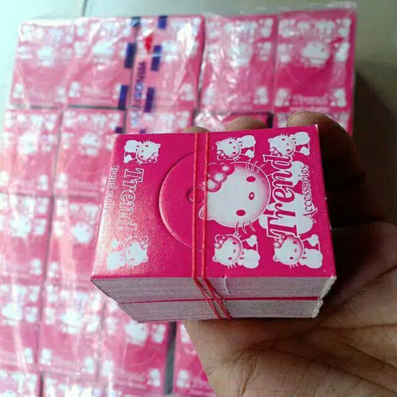 kertas label card trend 1 ikat isi 144 pcs grosir