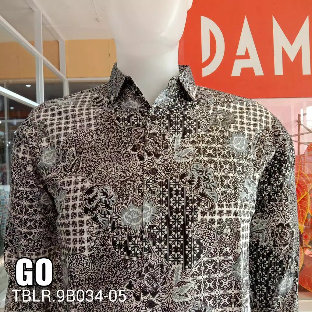 bb DAMOR (CRESSIDA) KEMEJA BATIK LENGAN PANJANG PRIA REGULER Baju Batik Cowok