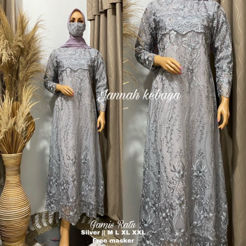 NEW!!! KEBAYA GAMIS RATU//GAMIS KONDANGAN MEWAH //GAMIS PESTA MEWAH//DRES MUSLIM//GAMIS TILLE//GAMIS TERMURAH//DRESS MUSLIM